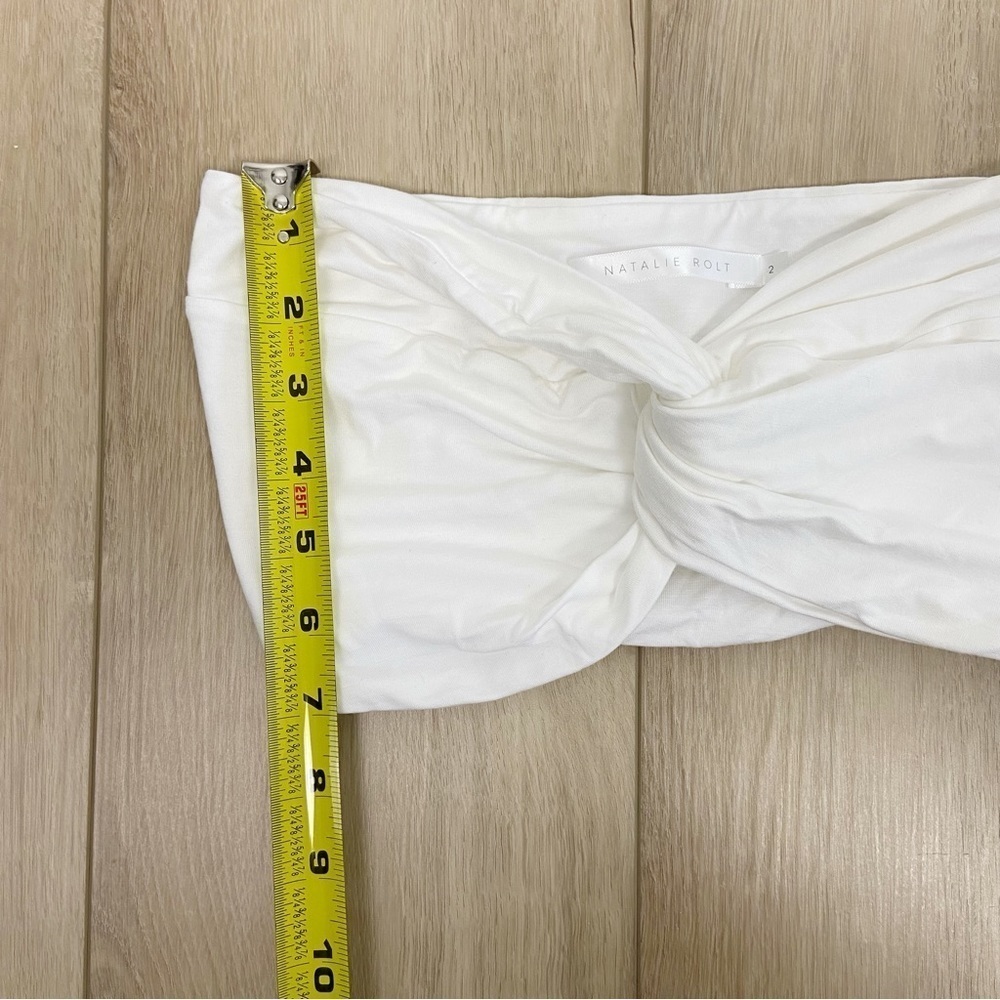 Natalie Rolt Maeve Crop Tube Top In White — image 8 of 8